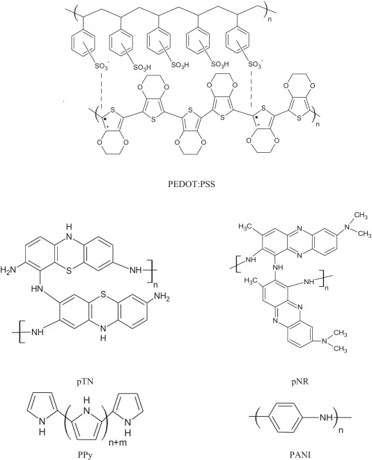 所研究的导电聚合物的分子结构。