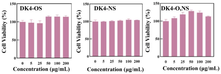 硫酸化DK4衍生物在48小时对AST/OPCs细胞活力的影响。