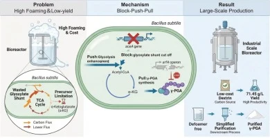 Metabolic flux redirection via glyoxylate shunt disruption e
