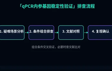 图3 qPCR内参基因稳定性验证排查流程示意