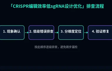 CRISPR编辑效率低sgRNA设计优化