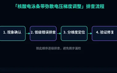 核酸电泳条带弥散电压梯度调整