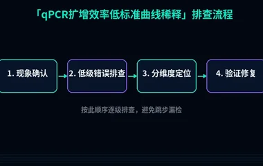 qPCR扩增效率低标准曲线稀释