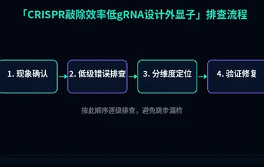 CRISPR敲除效率低gRNA设计外显子