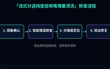 流式分选纯度低喷嘴堵塞清洗