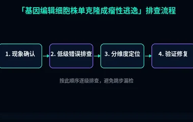 基因编辑细胞株单克隆成瘤性逃逸